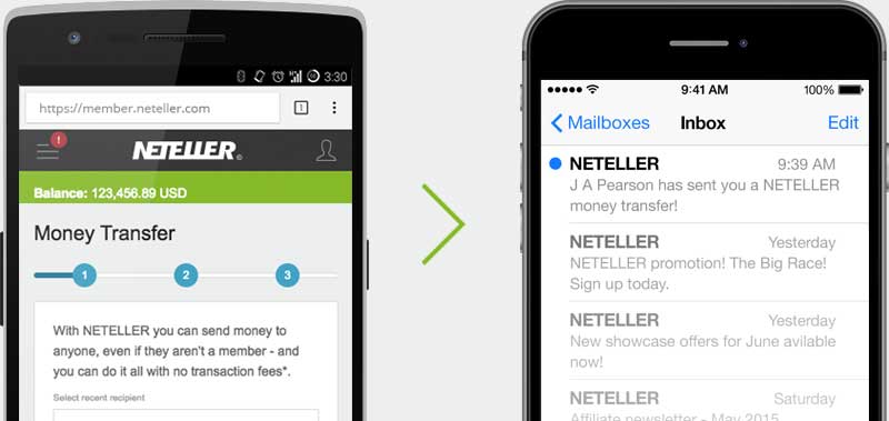 trasferimento denaro neteller