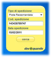 DoveQuando tracciabilità