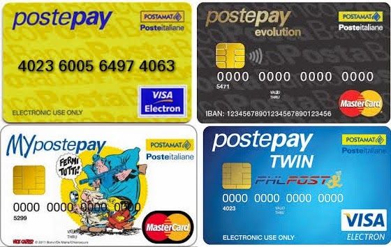 tipologie di postepay