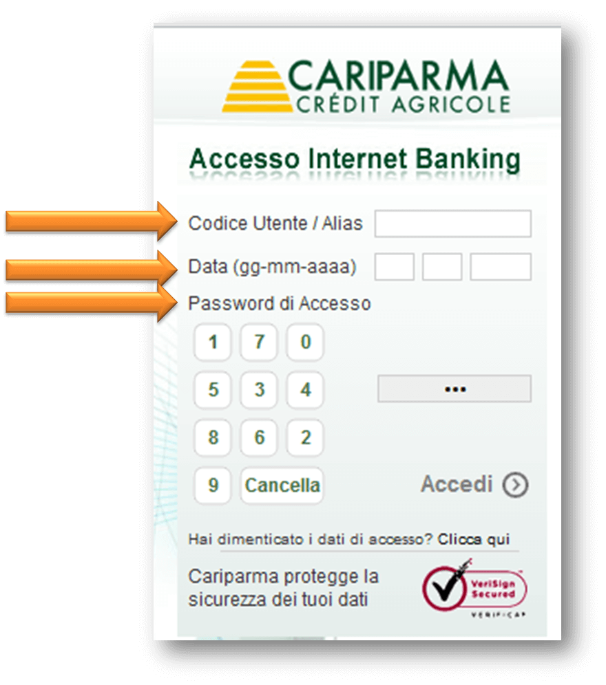 NOWBANKING CARIPARMA SCARICA